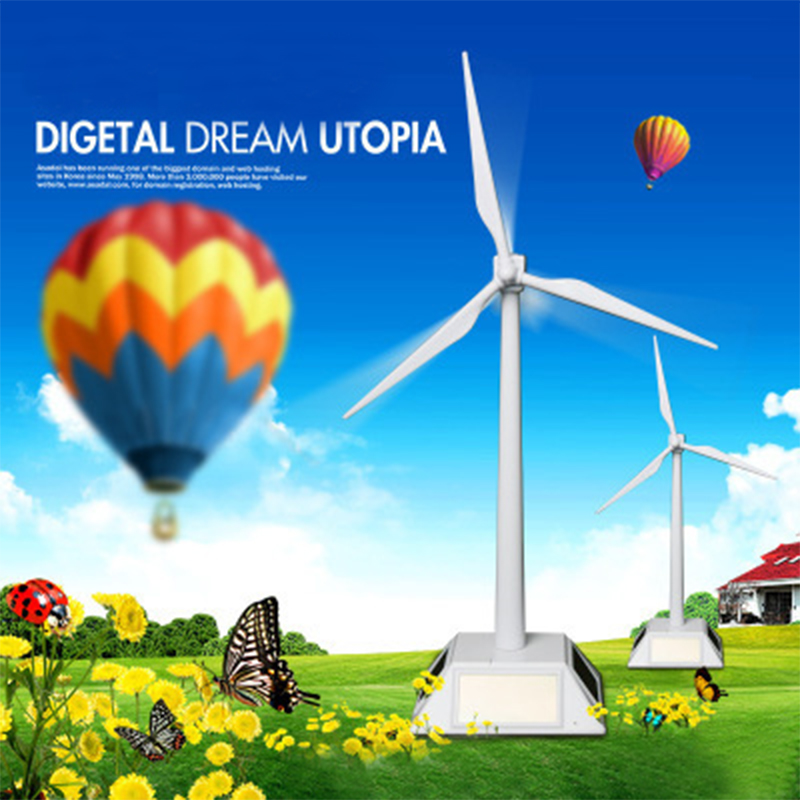 Renewable Energy Model - 2 in 1 güneş rüzgar jeneratörü
