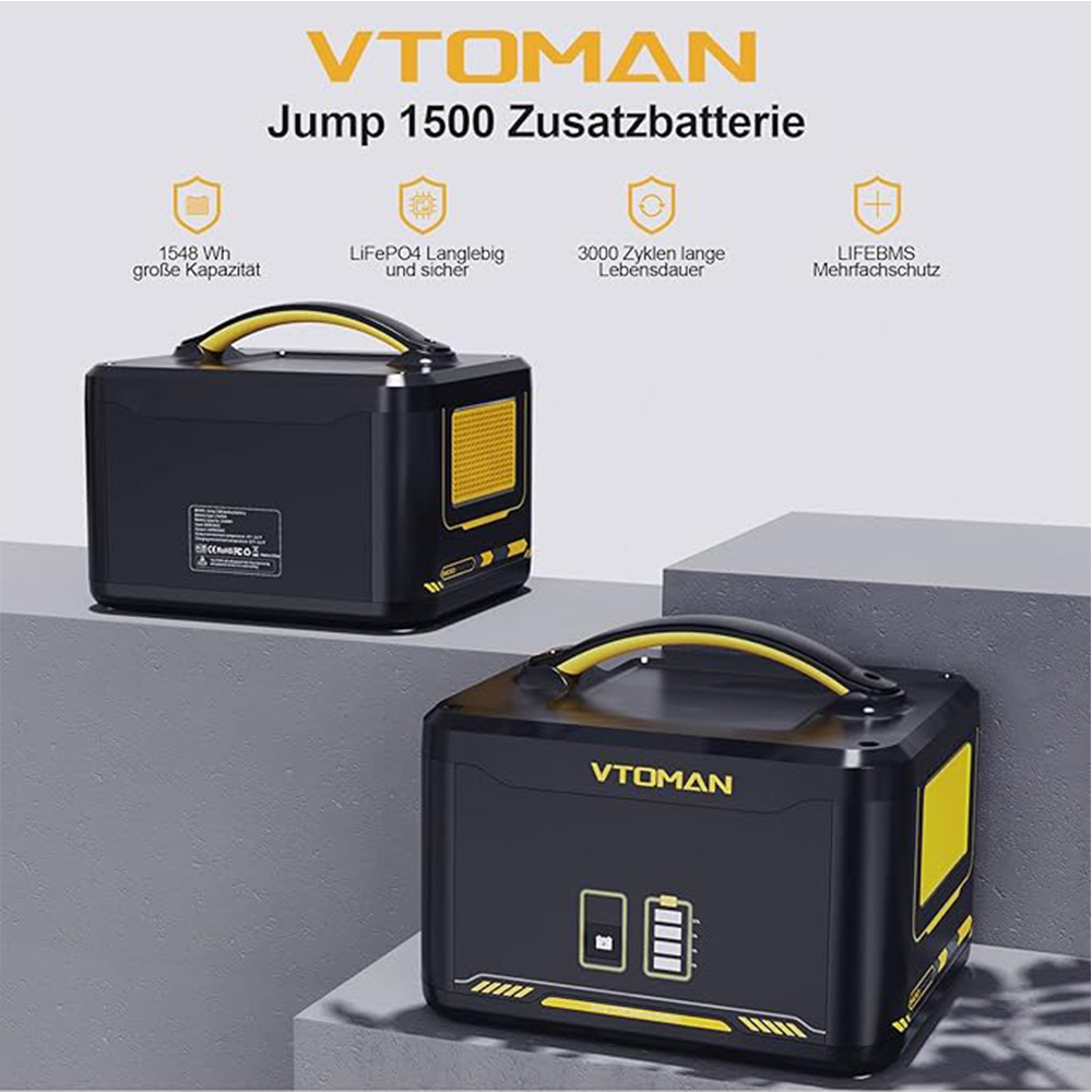 VTOMAN Jump 1500 Ekstra Pil 15 - Lifepo4 Battery Pack incelemesi ve fiyatı