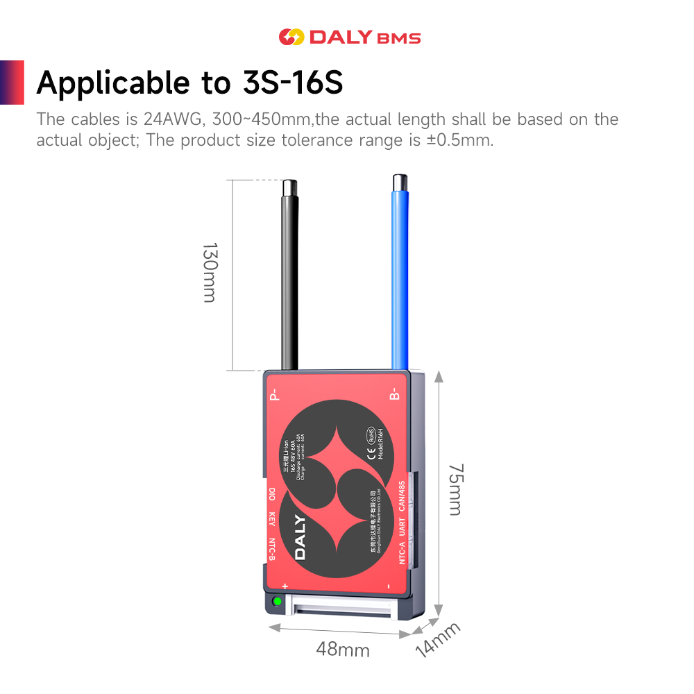 DALY Akıllı BMS 16S 60V 40A Li - Lifepo4 Battery Pack incelemesi ve fiyatı