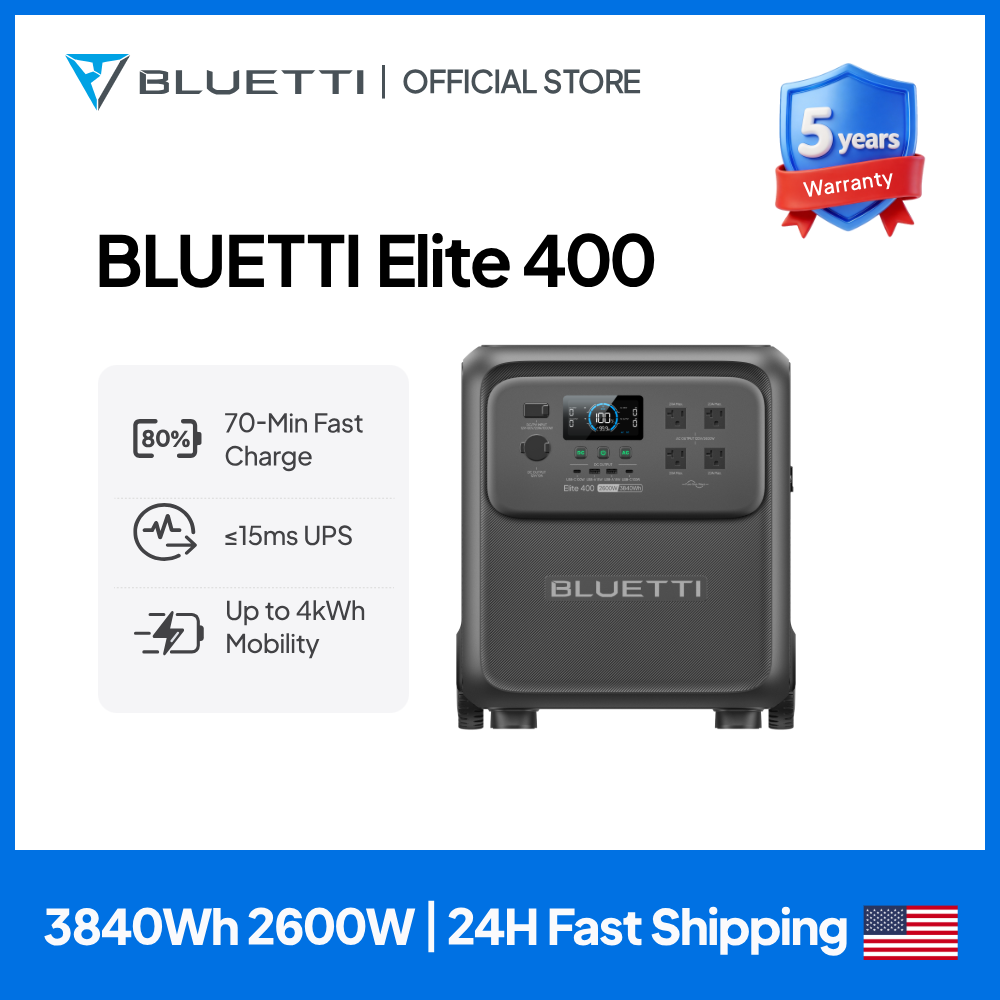 BLUETTI Elite 400 2600W 3840Wh - Lifepo4 Battery Pack incelemesi ve fiyatı